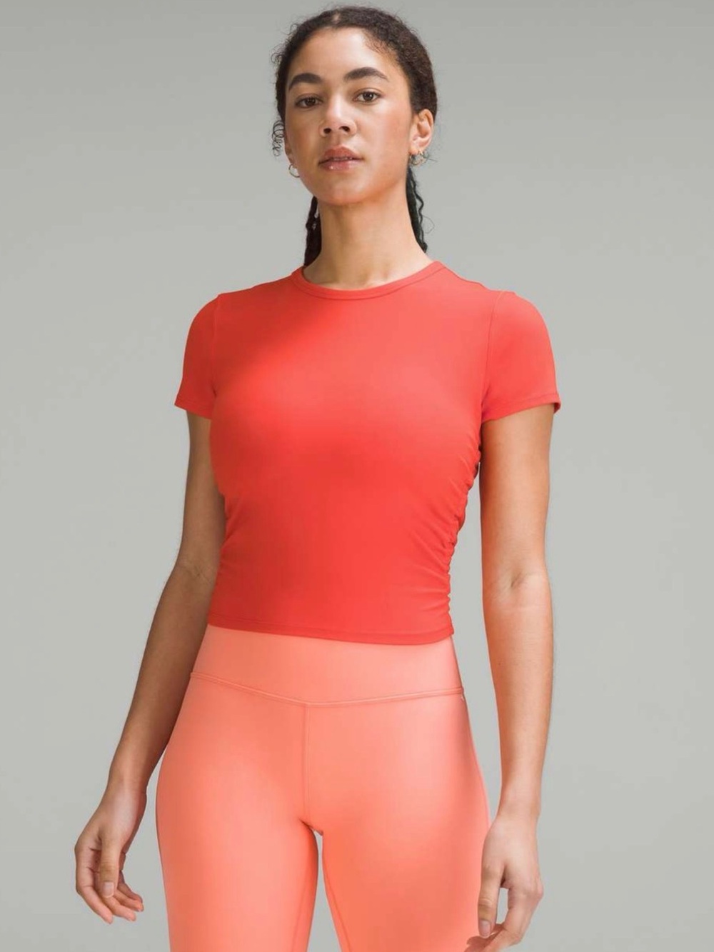 Lululemon All It Takes Short Sleeve Shirt Nulu Solar Orange W3ET8S
